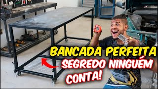 FABRICANDO BANCADA PERFEITA PRA OFICINA  O SEGREDO QUE NINGUÉM TE CONTA [upl. by Gatian346]