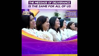 THE MESSAGE OF DELIVERANCE IS THE SAME FOR ALL OF US BY PASTOR APOLLO C QUIBOLOY [upl. by Eyahs]