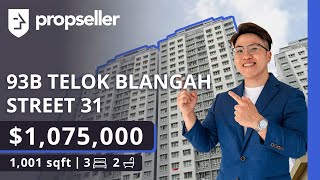 Hidden Gem of Telok Blangah 3BR Unit with Sea Views  Propseller Property Tours [upl. by Benjie]