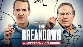 Peyton Manning shows off the Saints presnap disguises  The Breakdown with Peyton and Belichick [upl. by Anaitak]