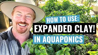 How to use HYDROTON or EXPANDED CLAY Balls in an AQUAPONICS SYSTEM for grow bed media🌱 [upl. by Aicittel]