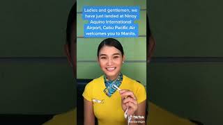 Airport Announcement  Cebu Pacific Airline [upl. by Sparhawk]