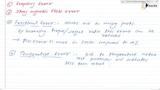 Errors in PMMC amp MI Instruments  Electromechanical Indicating Instruments  GATE IE Measurement [upl. by Sugna]