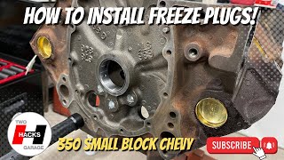 How to Install Freeze Plugs on a Small Block Chevy engine [upl. by Coumas483]