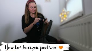 HOW TO paardrijlaarzen poetsen  16  Epplejeck [upl. by Aicarg]