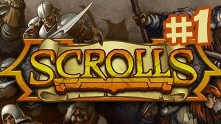 Scrolls Gameplay Walkthrough Part 1  First Look By Mojang Beta [upl. by Torre]