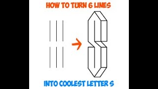 How to draw a cool 3D “S” [upl. by Crotty588]