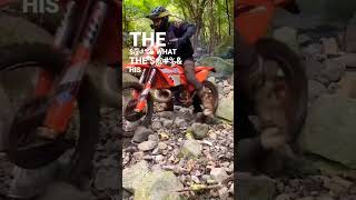 2024 KTM 300 XCW Hard Enduro Running in Reverse hardenduro ktm broken [upl. by Etteve]