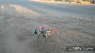 Walmart Drone vivitar max hight max distance GPS return home test [upl. by Anirda]