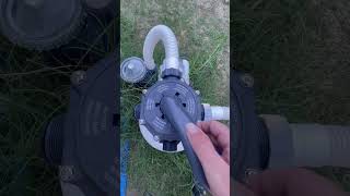 Backwashing Intex Sand Filter Pump In Less Than 60 Seconds Intex AboveGroundPool SandFilterPump [upl. by Yremogtnom735]