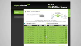 Amped Wireless Setup RE1750A High Power AC1750 WiFi Range Extender [upl. by Eahcim]