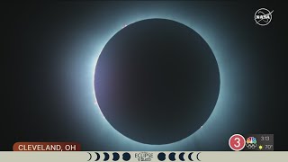 Solar eclipse in Northeast Ohio Cleveland experiences totality [upl. by Aleira]