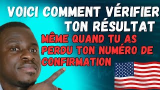 VOICI COMMENT VÉRIFIER SON RÉSULTAT DE LA DV LOTTERY  Green Card [upl. by Gamber]