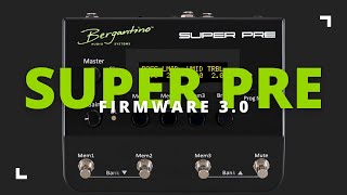 Bergantino Super Pre Bass Preamp Pedal Firmware 30 [upl. by Anilrac]