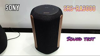 Sony SRSRA3000 Wireless Home Speaker  Sound Test [upl. by Lamrert]