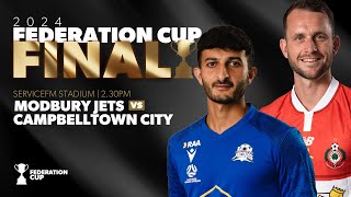 2024 Federation Cup Final  Modbury Jets v Campbelltown City [upl. by Akitnahs794]