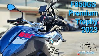 Detalhes e impressões da BMW F850GS Premium Plus Trophy 2023 [upl. by Yelkreb]