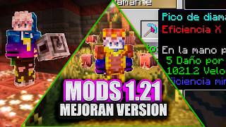 15 MODS para MINECRAFT 121 que NO TE PODES PERDER [upl. by Allys]