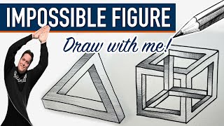 Drawing an Impossible Figure  Two Drawing Exercises for you to try out [upl. by Elka]