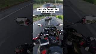 Ters şeritten çıkan mercedes hatasını özür dileyerek kapatıyor🫡 honda cbr650f motorcycle vlog [upl. by Giaimo]