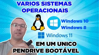 Pendrive Bootável com vários Sistemas Operacionais  Simples e Fácil [upl. by Cormack413]