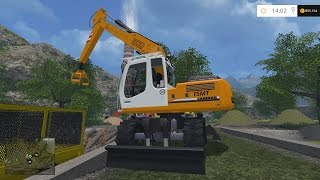 Farming Simulator 2015  NH W170C  Liebherr 900C  Magirus Kipper [upl. by Podvin]