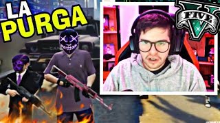 PAQUITO EN LA PURGA con LOS BALLAS💜 ELDEMENTE en GTA 5 ROLEPLAY [upl. by Neetsirk204]