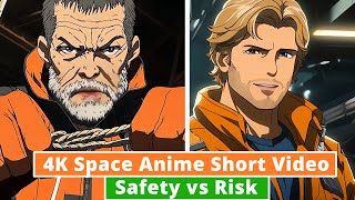 4K Space Anime Short Video Safety vs Risk [upl. by Stieglitz]