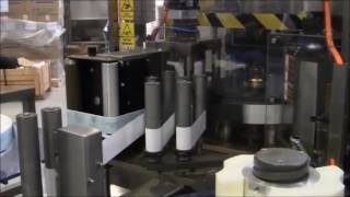 Makro Labelling Roll Fed Labeller at PET Bottling Plant [upl. by Akselav]