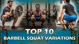 Top 10 Barbell Squat Variations Best and Most Popular [upl. by Eliot]