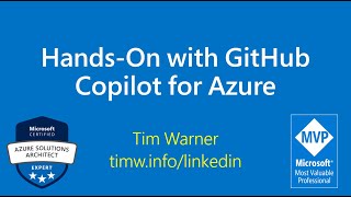 Handson with GitHub Copilot for Azure [upl. by Llennahs]