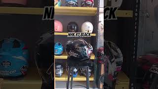 Helm Nhk r7 black visor rainbow automobile helmet helmetloverindonesia bikernhk indonesia [upl. by Shane187]