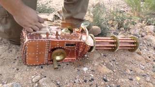 Functional Steampunk Gatling Gun [upl. by Earej]