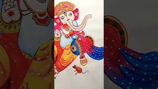 Ganesh ji drawing with watercolor shortsdrawingartganeshganpati [upl. by Ainafets797]