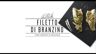 Chef Valbuzzi per Gusto filetto di branzino con carciofi olive e erba cipollina [upl. by Ytrebil]