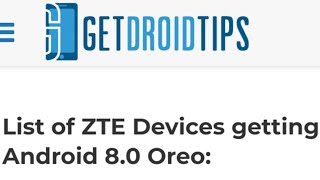 ZTE Phones Getting Android 80 Oreo Update 2018 Confirmed ZTE Max XL No ZTE Blade Z Max [upl. by Cosme]