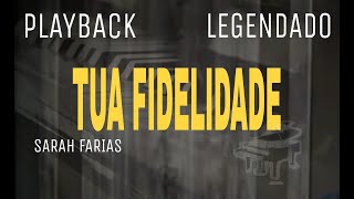 Playback  Tua Fidelidade Sarah Farias ComLegenda [upl. by Asil810]