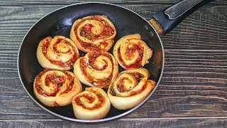 Pizza Roll In Pan  Pizza Pinwheel Recipe  Mini Pizza  Easy Snacks Recipe  Toasted [upl. by Livy938]