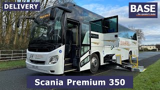 February 2024 Delivery  Scania MOBIpeople Explorer 350  55 Seats  PSVAR Compliant [upl. by Charisse723]