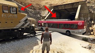 CAN YOU STOP THE TRAIN IN GTA 5 [upl. by Nahem]