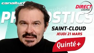 Pronostic Quinté et des courses PMU du Jeudi 21 mars 2024  En partenariat avec GenybetTurf [upl. by Ewald]