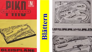 Alte Gleispläne  Blättern im PikoKatalog für Spur N [upl. by Eedrahc]