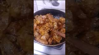 Chicken 🍗 grevi cooking and eating food recipes shorts 😀 [upl. by Tlok]