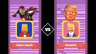 Bowmasters Robert Spark Iron Man fatalities vs Trump Jack Hammer Dr Sick Rick amp Morty [upl. by Demmy]