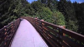 Crossing the Trestle on the BanksVernonia Trail south of Stub Stewart Park [upl. by Dich]