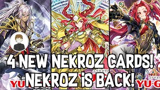 4 NEW NEKROZ CARDS NEKROZ IS BACK YuGiOh [upl. by Aloise]