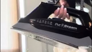 PurSteam Steam Iron for Clothes 1700W with Self Cleaning Nonstick Stainless Steel Soleplate Review [upl. by Bethina]