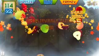 Fruit Ninja arcade 1125 score READ for tips on 1000 point scores understanding blitzes amp bongos [upl. by Eetnuahs295]