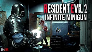 RESIDENT EVIL 2 REMAKE  INFINITE MINIGUN  Full Gameplay Walkthrough [upl. by Jonna906]