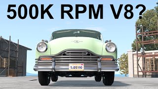 The Half Million RPM Car BeamNG Drive [upl. by Nahtnamas]